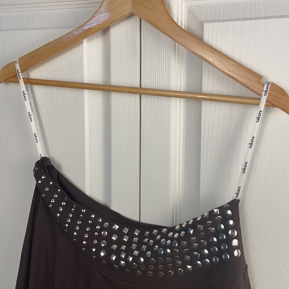 🤎TAKARA🤎ONE SHOULDER TOP, SMALL - Picture 7 of 12